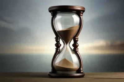 clessidra rappresentando il paso del tempo