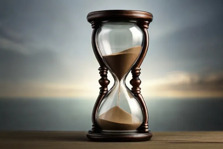 clessidra rappresentando il paso del tempo