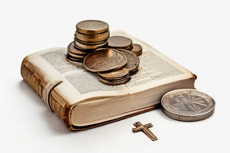 croce, Bibbia e monete